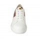 Zapato con cordones y plantilla extraible para mujer en piel blanca, granate y moteada cuña 4 - Tallas disponibles:  44