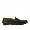 Mocasino para hombre en piel negra