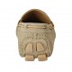 Men's laced car shoe in beige suede - Available sizes:  46, 47, 48, 49, 50