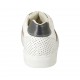 Scarpa da uomo stringata sportiva in pelle blu e bianca e pelle forata bianca e camoscio beige - Misure disponibili: 37, 38, 46, 47, 48, 49, 50