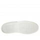 Chaussure à lacets pour hommes en cuir blanc et rouge, cuir perforé blanc et daim bleu - Pointures disponibles:  38, 46, 47, 48, 49, 50