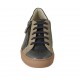 Scarpa stringata con cerniera e plantare estraibile da uomo in pelle avio e camoscio taupe - Misure disponibili: 37, 46, 47, 48, 50