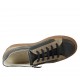 Scarpa stringata con cerniera e plantare estraibile da uomo in pelle avio e camoscio taupe - Misure disponibili: 37, 46, 47, 48, 50
