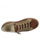 Scarpa stringata con cerniera e plantare estraibile da uomo in pelle marrone e cuoio e camoscio taupe - Misure disponibili: 37, 38, 47, 48, 49
