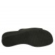 Mule ouvert pour femmes en cuir noir talon compensé 4 - Pointures disponibles:  42, 43