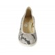 Zapato de salon para mujer en piel estampada multicolor cuña 4 - Tallas disponibles:  33, 42, 43, 44, 45