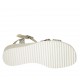 Sandalo da donna con cinturino in pelle stampata multicolore zeppa 4 - Misure disponibili: 33, 34, 42, 43, 44