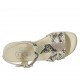 Sandalo da donna con cinturino in pelle stampata multicolore zeppa 4 - Misure disponibili: 33, 34, 42, 43, 44