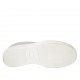 Scarpa accollata da donna con elastici in pelle laminata argento zeppa 2 - Misure disponibili: 32, 33, 34, 42, 43, 44, 45