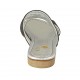Mule ouvert pour femmes en cuir noir talon 2 - Pointures disponibles:  43, 44, 46