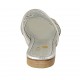 Sabot aperto da donna in pelle laminata bronzo platino tacco 2 - Misure disponibili: 42, 43, 44, 45, 46