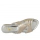 Sabot aperto da donna in pelle laminata bronzo platino tacco 2 - Misure disponibili: 42, 43, 44, 45, 46