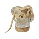 Sandalo da donna con laccio in camoscio beige sabbia tacco 2 - Misure disponibili: 42, 43, 44, 45, 46