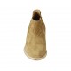 Stivaletto da donna con elastici in camoscio ocra tacco 5 - Misure disponibili: 33, 34, 42, 43, 44, 45, 46