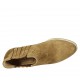 Botines para mujer con elasticos en gamuza ocre tacon 5 - Tallas disponibles:  42, 43