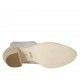 Stivaletto da donna con cerniera in camoscio grigio tacco 5 - Misure disponibili: 33, 34, 42, 43, 44, 45, 46