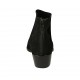 Woman's ankle boot with zipper in black suede heel 5 - Available sizes:  33, 43