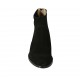 Botines para mujer con cremallera en gamuza negra tacon 5 - Tallas disponibles:  33, 43