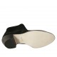 Botines para mujer con cremallera en gamuza negra tacon 5 - Tallas disponibles:  33, 43