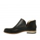 Stivaletto da donna con cerniera in pelle nera tacco 2 - Misure disponibili: 42, 43, 45, 46