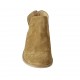 Woman's ankle boot with zipper in ocher suede heel 5 - Available sizes:  43, 44, 45, 46