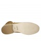 Bottines pour femmes avec fermeture éclair en daim ocre talon 5 - Pointures disponibles:  43, 44, 45, 46