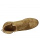 Bottines pour femmes avec fermeture éclair en daim ocre talon 5 - Pointures disponibles:  43, 44, 45, 46