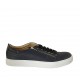 Chaussure à lacets pour hommes avec semelle amovible en cuir bleu  - Pointures disponibles:  47, 48, 49