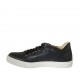 Scarpa stringata da uomo con plantare estraibile in pelle e pelle forata blu - Misure disponibili: 47, 48, 49, 50
