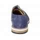 Scarpa derby da uomo stringata in camoscio e camoscio forato blu - Misure disponibili: 48, 49