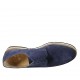 Scarpa derby da uomo stringata in camoscio e camoscio forato blu - Misure disponibili: 47, 48, 49, 50