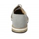 Scarpa derby da uomo stringata in camoscio e camoscio forato grigio - Misure disponibili: 47, 48, 49, 50