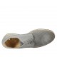 Scarpa derby da uomo stringata in camoscio e camoscio forato grigio - Misure disponibili: 47, 48, 49, 50