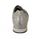 Scarpa stringata da uomo con plantare estraibile in pelle e pelle forata grigia - Misure disponibili: 47, 48, 49, 50