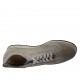Scarpa stringata da uomo con plantare estraibile in pelle e pelle forata grigia - Misure disponibili: 47, 48, 49, 50