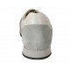 Scarpa stringata da uomo con plantare estraibile in pelle e camoscio grigio - Misure disponibili: 47, 48, 49, 50