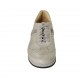 Scarpa stringata da uomo con plantare estraibile in pelle e camoscio grigio - Misure disponibili: 47, 48, 49, 50