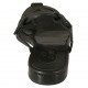 Chanclas de dedo para mujer en piel negra tacon 1 - Tallas disponibles:  34, 42, 43, 44, 45
