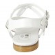 Woman's thong sandal with straps and pearls in white leather heel 1 - Available sizes:  33, 43, 44