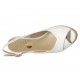 Sandale pour femmes en cuir blanc talon compensé 10 - Pointures disponibles:  31, 32, 33, 34, 42, 44, 45