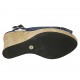 Sandalo da donna in camoscio blu zeppa 10 - Misure disponibili: 31, 32, 33, 34, 42, 43, 44, 45