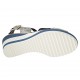Sandalo da donna con elastici in camoscio stampato multicolore zeppa 6 - Misure disponibili: 31, 42, 43, 44, 45