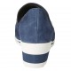 Chaussure ouverte pour femmes avec perles et goujons en daim bleu talon compensé 4 - Pointures disponibles:  32, 33, 34, 42, 43, 44, 45