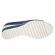 Chaussure ouverte pour femmes avec perles et goujons en daim bleu talon compensé 4 - Pointures disponibles:  32, 33, 34, 42, 43, 44, 45