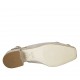 Slingback für Damen mit Fransen und Kette aus grauem Wildleder Absatz 3 - Verfügbare Größen:  33, 34, 42, 43, 45