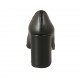 Escarpin à bout pointu pour femmes en cuir noir talon 8 - Pointures disponibles:  32, 33, 34, 42, 43