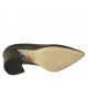 Escarpin à bout pointu pour femmes en cuir noir talon 8 - Pointures disponibles:  32, 33, 34, 42, 43