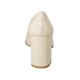 Woman's pump in nude patent leather heel 8 - Available sizes:  32, 34, 43