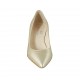 Decolté a punta da donna in pelle laminata platino tacco 5 - Misure disponibili: 32, 33, 34, 43, 45