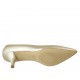 Decolté a punta da donna in pelle laminata platino tacco 5 - Misure disponibili: 32, 33, 34, 43, 45
